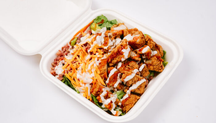 Southwest salad bowl in to go box